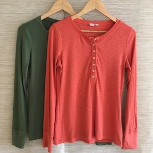 Two-for-one Henleys from the Gap